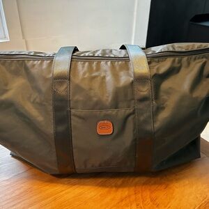 BRIC Duffle with small shoulder bag attached.  Trolley strap for easy traveling